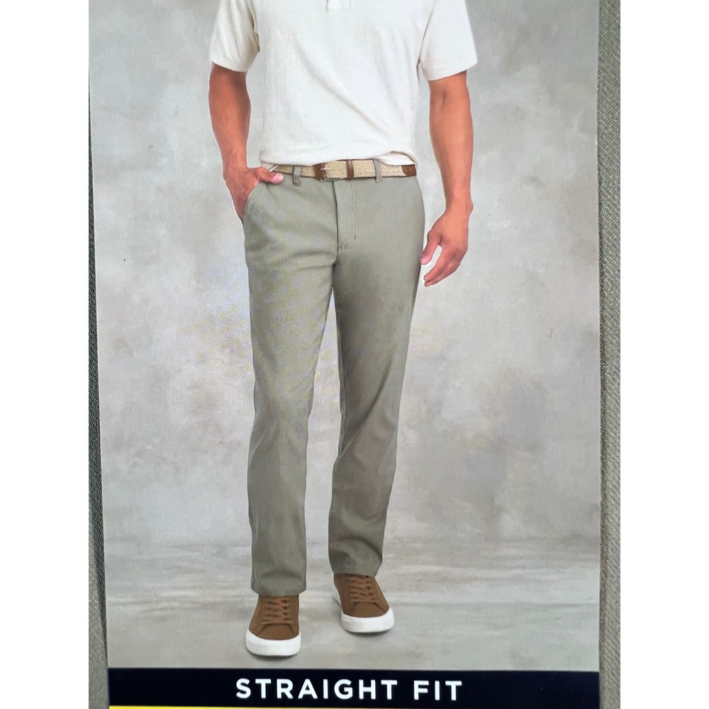 WEATHERPROOF VINTAGE Tech Pant Mens 32x32 Tan Straight Fit Active Stretch New